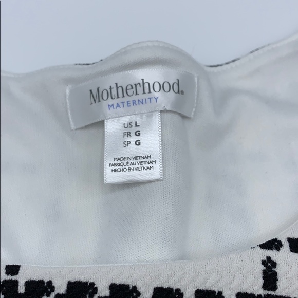 Maternity black/white tunic - Picture 4 of 4